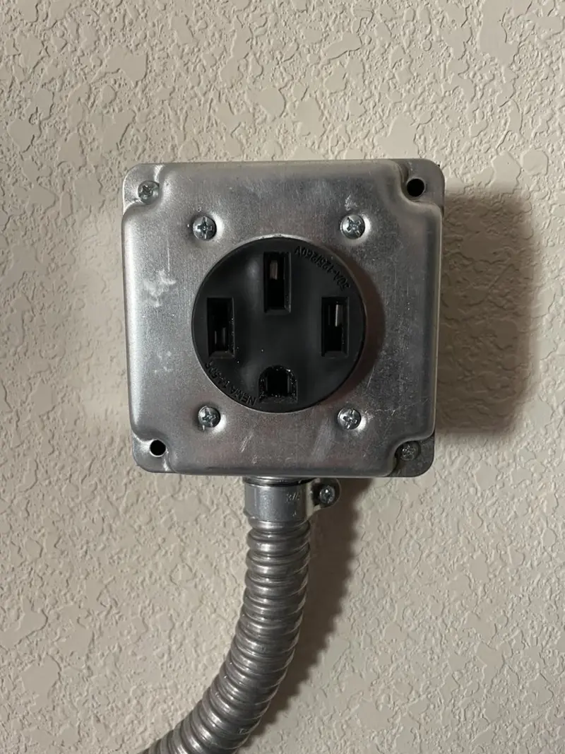 NEMA 14-50 outlet installed for Smart Home Electrical in Elyria