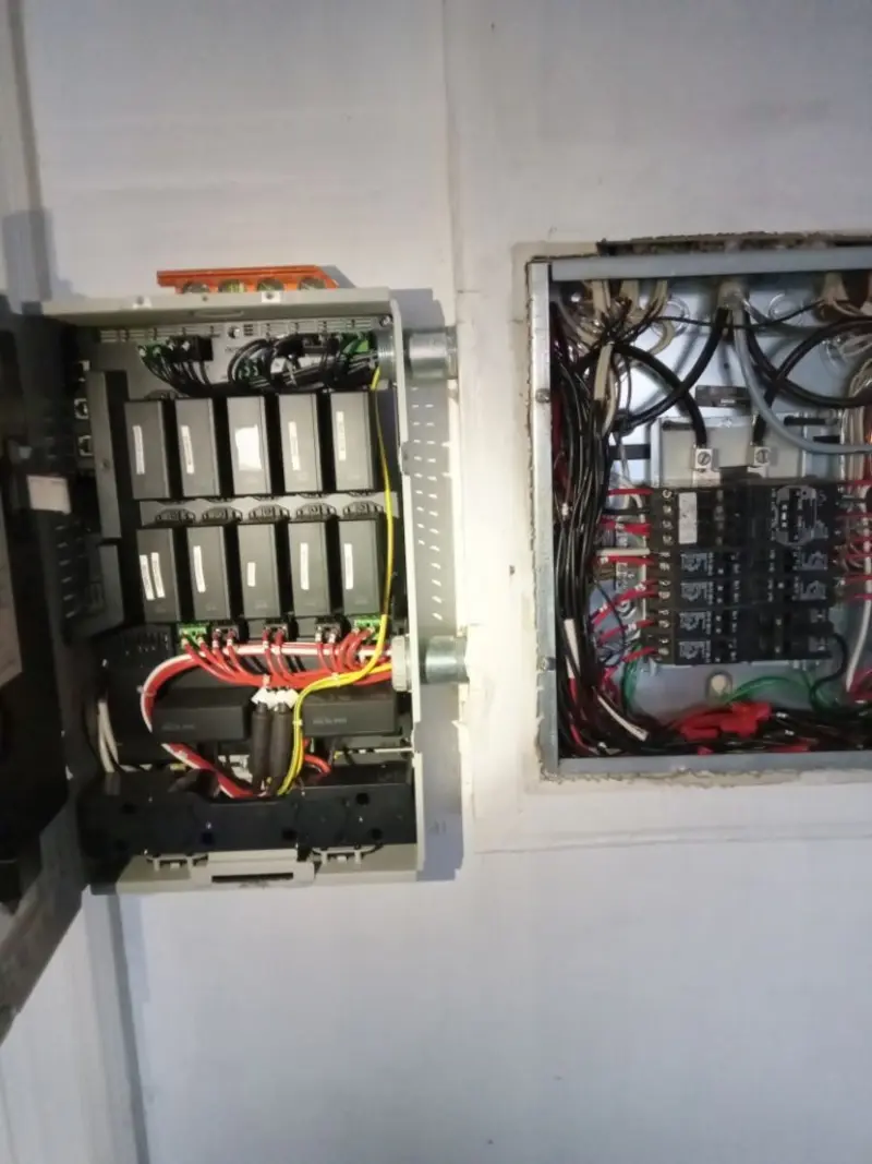 Electrical panel upgrade completed for Security Camera Wiring in Elyria